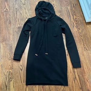 Hooded sweatshirt dress